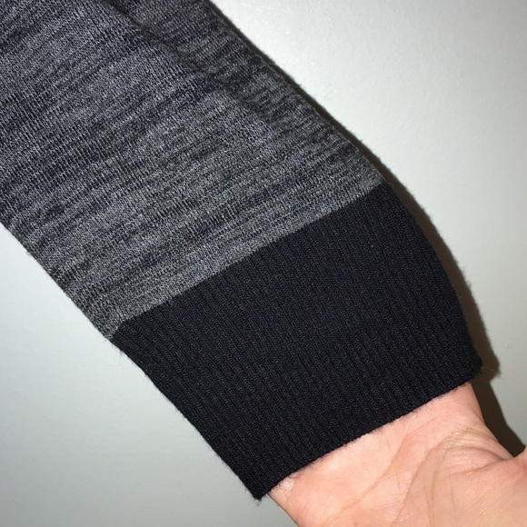 NWT Apt. 9 Charcoal & Black Lace Accent Sweater Size PL - Picture 3 of 8